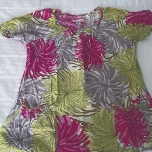 Koi medium scrub top, multi